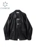 Women's Jackets Autumn Winter PU Leather Jacket Vintage Black Motorcycle Coat Female Korean Casual Loose Streetwear Outwear 230301
