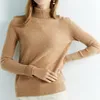 Camisolas femininas Cashmere Sweater Sweaters de malha feminino 100% Merino Wool Turtleneck Sleeve Slove Pullover Autumn Roupes de inverno Jumpers vintage 230301