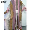 Women's Wool Blends WINYI woman Winter tassel Knitted cardigan coat Loose Christmas Fashion hipster party dress Thick Warm free size Female cloke 230228