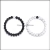 Bil DVR Anklets Natural Stone Armband Män och kvinnor Par Friendship Wrist Jewelry Simple Products Drop Delivery Dhzzi