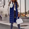 Gilet da donna Gilet femminile Giù Gilet 2023 Donna invernale Ultraleggero senza maniche con cappuccio Giacca lunga calda imbottita in cotone