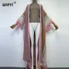 Women's Wool Blends WINYI woman Winter tassel Knitted cardigan coat Loose Christmas Fashion hipster party dress Thick Warm free size Female cloke 230228