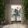 Curtain Japanese Ink Painting Door Curtains Living Room Kitchen Entrance Feng Shui Landscape Home Decor Hanging Half-curtains