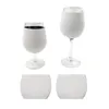 Drinkware Poignée Cas Sublimation Blanc 10 oz 12 oz Verre À Vin Gobelet Néoprène Isolant Manchon Titulaire Couverture Pour DIY Ornements