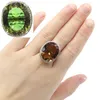 Cluster Rings 25x21mm Big Oval 22x18mm Created Color Changing Spinel Alexandrite Topaz Dating Women Gift Silver Rings Eye Catching G230228