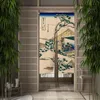 Curtain Japanese Feng Shui Painting Door Curtains Bathroom Bedroom Home Entrance Decor Retro Life Scene Hanging Half