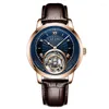 Наручительные часы 2023 Airon Tourbillon Mechanical Watch Мужские деловые водонепроницаемые роскошные часы для мужчин