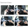 Universal 2 In 1 Car Hook Hanger Phone Holder Back Seat Organizer HangerPortable Seat Back Hanger Storage Wooden Hooks Car Interior Accessories