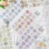 Geschenkomschakeling stereoscopische kristalheldere pvc wax stickers afdichting Diy Diary Mobile Bagage Envelope lijm Craft Decoratie