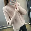 Women's Sweaters Knitted Turtleneck Women Autumn Winter Korean Sweater Female Long Sleeve Jumper Blue Red Green Pullover Sweaters Femme 230301