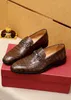2023 Men Dress Shoes Business Office Oxfords echte lederen ontwerper Casual Loafers mannelijk merk Classic Party Flats maat 38-47