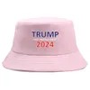 Trump 2024 Hat Bucket Sun Cap USA Presidencial Eleição Pesca Hats Capitões Eleições Baseball Caps Salve America novamente por atacado EE