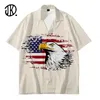 Men's T Shirts Trendy USA Flag Stripes Stars Pullover Sexy Men 3D Shirt Printed American Mans Summer T-shirt Fashion 4XL Tees