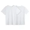 Sublimação branca em branco para criança transferência de calor camisetas roupas de poliéster Roupas de pai-filho DIY Tamanho americano 2T/4T/6T/8T/10T/12T/14T A12