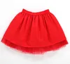 Gonne Ragazze Gonna in tulle Stile primavera e autunno Quattro stagioni Rosso Nero Griglia All-match Maglia in pizzo Gonna tutu per bambini Gonna principessa T230301