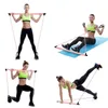 Weerstandsbanden Portable Yoga Pilates Bar Stick met band Home Gym Muscle Toning Fitness Stretching Sport Body Training Oefening HJGBIU 230301