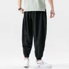 Kvinnor Pants Capris Streetwear Cotton Harem Pants Herr Jogger Pants Korean Style Plus Size Male Casual Summer Track Pants Byxor 230301