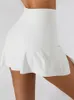 女性のショートパンツアシェイワール女性ショートスカートフィットネスブレーキハイウエストプッシュアップミニスリムな弾性トレーニングセクシーな女性