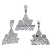 Collares pendientes Cadenas CZ Letras Bolsa Boyz Collar colgante Iced Out Bling 5A Cubic Zircon Símbolo de dólar Dinero Encanto Moda Hip Hop Hombres Joyería T230301