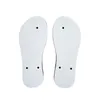 Sublimation Flip Flops blank white Slippers for beach wedding Pool Party kids men Women PVC rubber bottom sandals DIY heat printing slipper