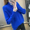 Women's Sweaters Knitted Turtleneck Women Autumn Winter Korean Sweater Female Long Sleeve Jumper Blue Red Green Pullover Sweaters Femme 230301