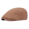 Berets Winter Dicke Hut warm warm Peaky Blenders Verstellbare Outdoor -Reise Sboy Beret Hüte für Männer Herbst Visor Cabbie Flat Cap 2023