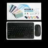 Teclado portátil Bluetooth e teclados sem fio do mouse Universal para laptop PC Tamanho do celular inteligente de 10 polegadas