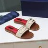 2023-sandals women slippers Europe and America designer buckle sandal fashion brand Genuine Leather Rubber slide beach comfortable