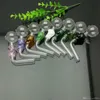 Accessori per fumatori Skull and Ghost Bend Glass Bong Bong in vetro Tubi per bruciatore a nafta