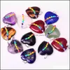 Auto DVR Hanger Kettingen 7 Chakra Vrouw Crystal Heart Vorm Natuurstone nek Ornament Healing Aura Love Charm BK Sieraden Amethyst Turquo Dh2eq