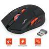 Myszy 2400DPI Gaming Bezprzewodowy Mysz Mysz Komputer Wbudowany w baterię litową 2 4G Silnik optyczny na laptop PC 230301