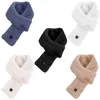 Bandanas Winter Heating Scarf For Men Fleece Ring Knitted Warm Women Neck Warmer Thick Cashmere Scarves Unisex