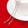 Hip Hip Hop Rappers Chain 2 5mm 18 20 24 30 Gold Silver Rose Rostfritt stål Rope Link Neckla231L