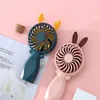 Güzel mini fan fan el tipi usb şarj edilebilir sevimli fan seyahat açık kapalı ofis sessiz masa hayranları kız fri218o için hediye