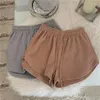 Damen-Shorts, Fitness, Laufen, Damen, Sommer, dünn, locker, lässig, großes breites Bein, hohe Taille, Jogginghose, Baumwolle, modische Passform