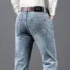 Jeans da uomo Jeans in denim di cotone di alta qualità uomo autunno affari di marca Pantaloni jeans casual dritti di grandi dimensioni 40 42 44 230301