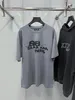 Duyou Ogabersia Towala z vintage koszulka do mycia litery 100% bawełniane koszulki Mężczyźni Strony Podstawowe koszulki Kobiety Kobiety klasyczne Tops Dy8814