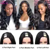 Synthetic Wigs Body Wave u Part Wigs 100% Human Hair Brazilian Wavy Virgin for Women Remy Glueless 180% Density Cheap Wig 230227