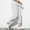 Женские брюки Capris Streetwear Бэкги повседневные брюки мужские полосатые спортивные штаны Harem Pants Мужчина в корейском стиле фитнес.