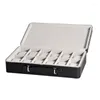 Watch Boxes 652F Portable PU Storage Cases 2/8/12 Slot Travel Box For Holding