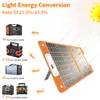 Flashfish 60W Energy usb charger Lightweight Outdoor camping Fabric Portable Solar Panel for Power Station