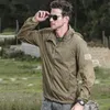 Giacche da uomo Giacca tattica impermeabile leggera da uomo Giacca estiva traspirante con cappuccio sottile Giacca a vento militare portatile Giacca in pelle militare