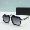 669 vintage zonnebril voor mannen nachtblauw gunmetal blauw gradiënt zonnebril ontwerpers zonnebril occhiali da sole sunnies UV400 brillen met doos
