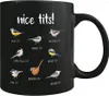 Tazze Novità in ceramica Tazza da caffè Nice Tits Bird Funny Watching Cup Amanti Regali per il giorno del Ringraziamento Natale