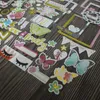 Подарочная упаковка путешественника Po рама золотой маркировка наклейка детей DIY Scrapbook Material День рождения /мобильный телефон /подарочная карта