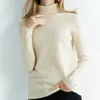 Camisolas femininas Cashmere Sweater Sweaters de malha feminino 100% Merino Wool Turtleneck Sleeve Slove Pullover Autumn Roupes de inverno Jumpers vintage 230301