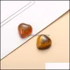 auto dvr pietra 10 mm cuore amante quarzo cabochon di cristallo sciolto sette chakra perline per gioielli che fanno guarigione goccia consegna all'ingrosso Dhakl