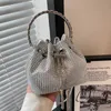 Messenger High Quality Handbag Clearance wallet French Small Crowd bolso Tassels and Chain Diamonds sac femme Portable Bucket Bag Women 2023