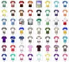 DHL Sample Party Supplies sublimatie gebleekte T-shirt warmteoverdracht blanco bleach shirt volledig polyester T-shirts ons maten voor mannen vrouwen 56 kleuren waar