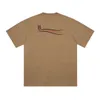 T-shirts Plus pour hommes Polos Col rond brodé et imprimé vêtements d'été de style polaire avec street pur coton dd4e